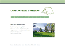 Tablet Screenshot of campingurmiberg.ch